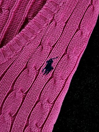 Sweater Cable Knit Polo Ralph Lauren Women's L