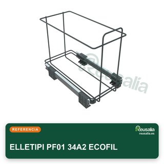 ELLETIPI PF01 papelera reciclaje extraíble 24L