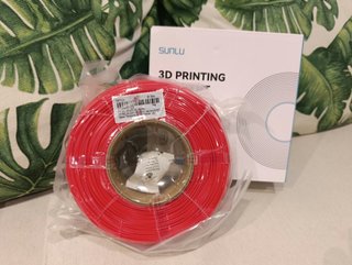 Bobina de Filamento SUNLU PLA+ Rojo 1kg