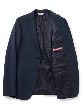 Manuel Ritz Navy Blue Tailored Two-Piece Suit