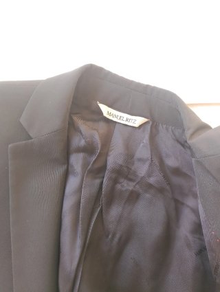 Manuel Ritz Navy Blue Tailored Two-Piece Suit