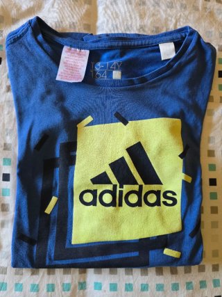 Camiseta Adidas Azul Talla 13-14 años