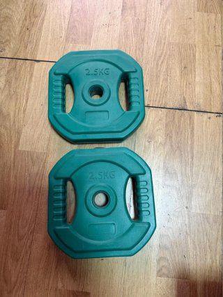 2 Discos de Gimnasio de 2.5kg