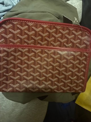 Neceser Goyard Marrón y Rojo