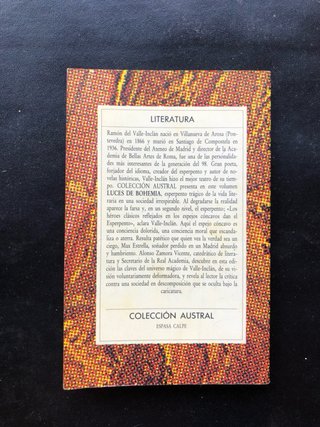Libro luces de bohemia