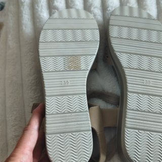 Sandalias Yameiji Beige y Plata