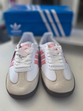 Zapatillas Adidas Samba Blancas y Rosas