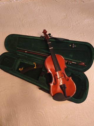 Viola con estuche y arco