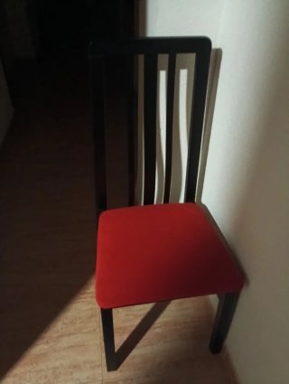 Mesa cristal y mármol + 6 sillas comedor