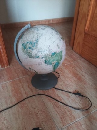 Mesa cristal y mármol + 6 sillas comedor
