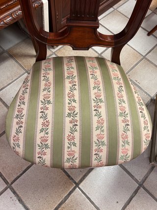 Silla antigua Caoba -6 Uds disponibles