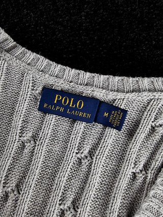 Sweater Cable Knit Polo Ralph Lauren Women's L