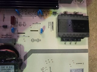 Placa Base y fuente TV Haier H75K85FUX
