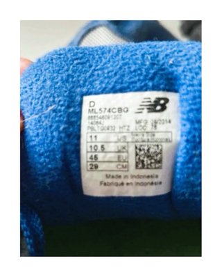 Zapatillas New Balance 574 azul y gris  verde flúo