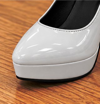 Nuevos. Zapatos de tacón gris 12 cm mujer