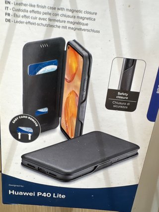 Custodia Huawei P40 Lite con chiusura magnetica