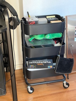 Carrito RÅSKOG IKEA Negro