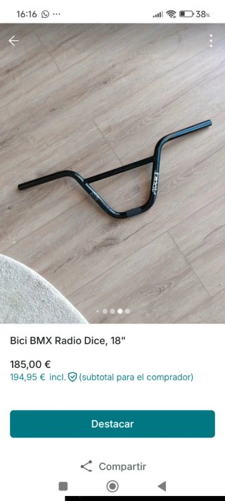 BMX Radio Dice 18" S Azul