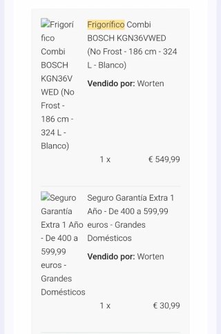 Frigorífico Combi Bosch Casi Nuevo