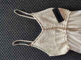 Vestido blanco crochet