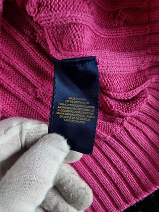 Sweater Cable Knit Polo Ralph Lauren Women M