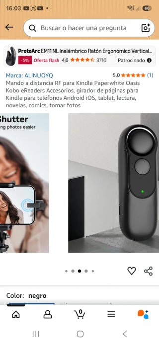 Pasa páginas inalámbrico RF
