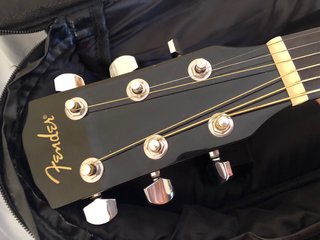 Guitarra Acústica Fender Negra