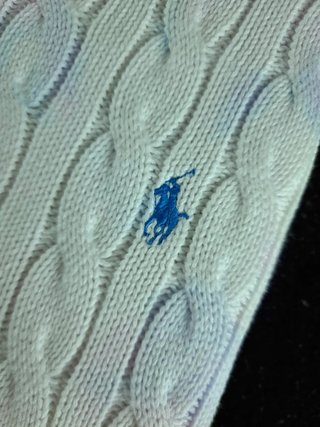 Sweater Cable Knit Polo Ralph Lauren Women L