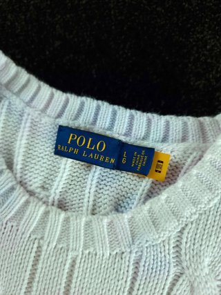 Sweater Cable Knit Polo Ralph Lauren Women L