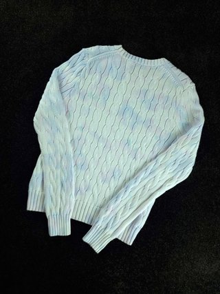 Sweater Cable Knit Polo Ralph Lauren Women L