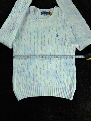 Sweater Cable Knit Polo Ralph Lauren Women L