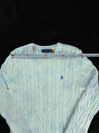 Sweater Cable Knit Polo Ralph Lauren Women L