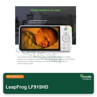 Cámara vigilancia bebé 5" HD 5000mAh 360°