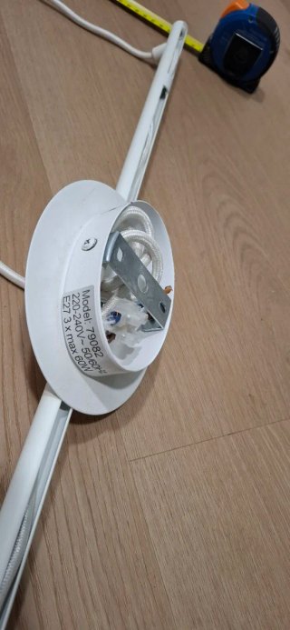 Lámpara Colgante 3 Bombillas E27 Blanca