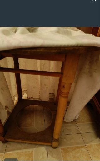 Tavolo consolle in legno 70cm con vetro