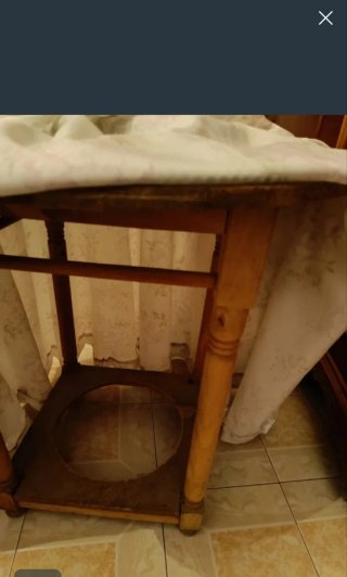 Tavolo consolle in legno 70cm con vetro
