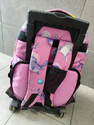 Mochila con ruedas Totto rosa