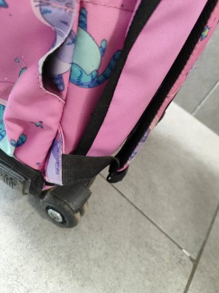 Mochila con ruedas Totto rosa