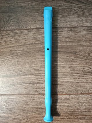 Flauta Dulce Escolar Azul con Funda