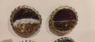 Imanes y llaveros retro chapas recicladas