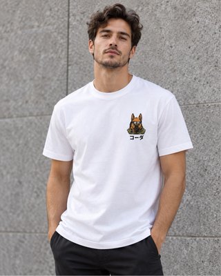 Camiseta Koda Japón estilo anime - Blanca