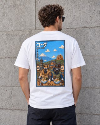 Camiseta Koda Japón estilo anime - Blanca