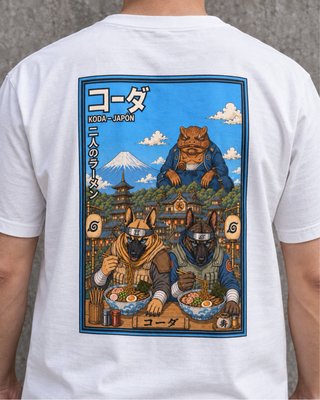 Camiseta Koda Japón estilo anime - Blanca