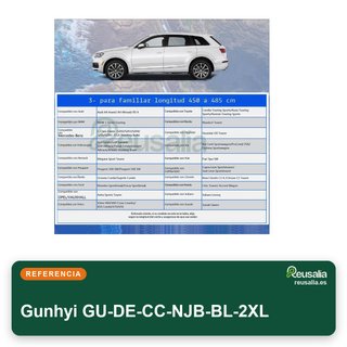 Gunhyi funda coche impermeable 2XL 450-485cm