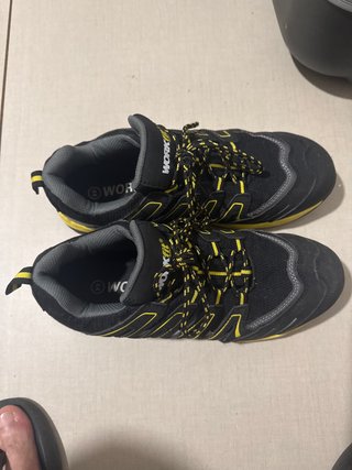 Zapatos de seguridad WORK negros y amarillos