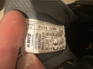 Zapatos de seguridad WORK negros y amarillos