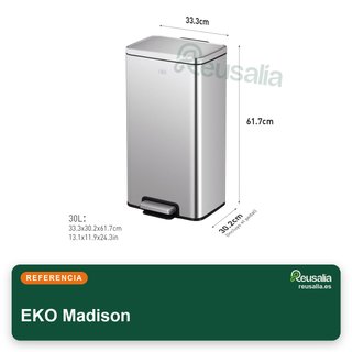 EKO Madison cubo basura cocina 30L pedal