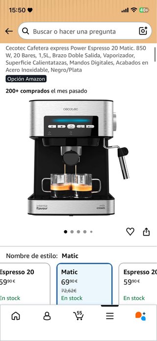 Cafetera Cecotec Espresso