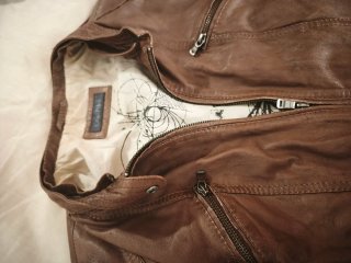 Chaqueta de Cuero Marrón