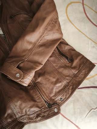 Chaqueta de Cuero Marrón